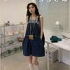 Women Jumpsuit Summer Casual Sleeveless Female Pocket Suspenders Short Denim Pants Playsuits Overalls