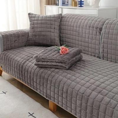 Winter-Sofabezug für 1/2/3-Sitzer, rutschfest, dickes Plüsch-Sofabezug, weicher Samtplüsch, gesteppte Sofabezüge für das Wohnzimmer