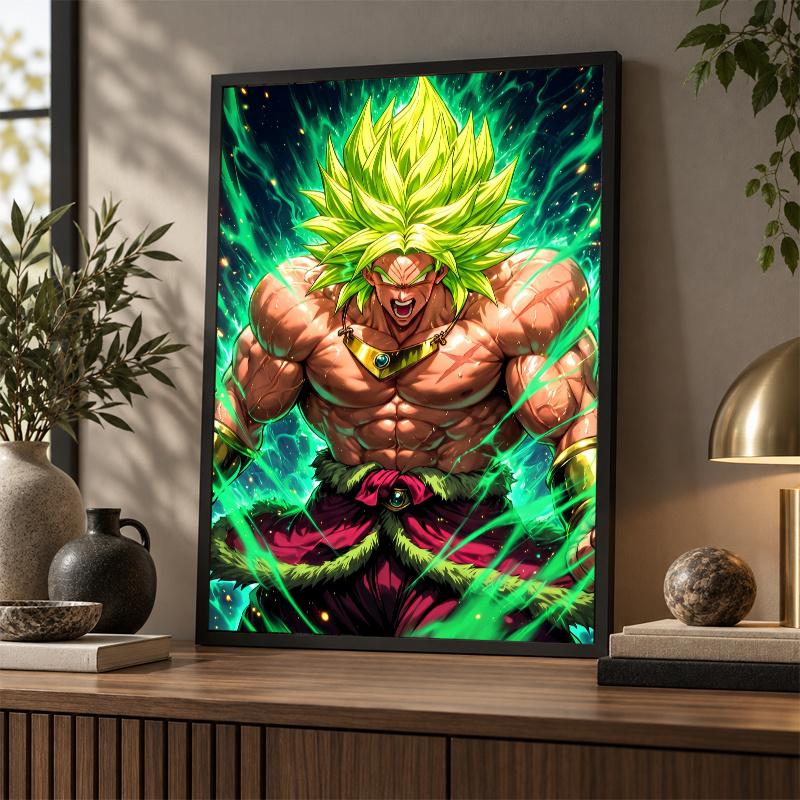 5D Diamond Painting Broly DIY Full Drill Diamond Art Kit Home Decoration