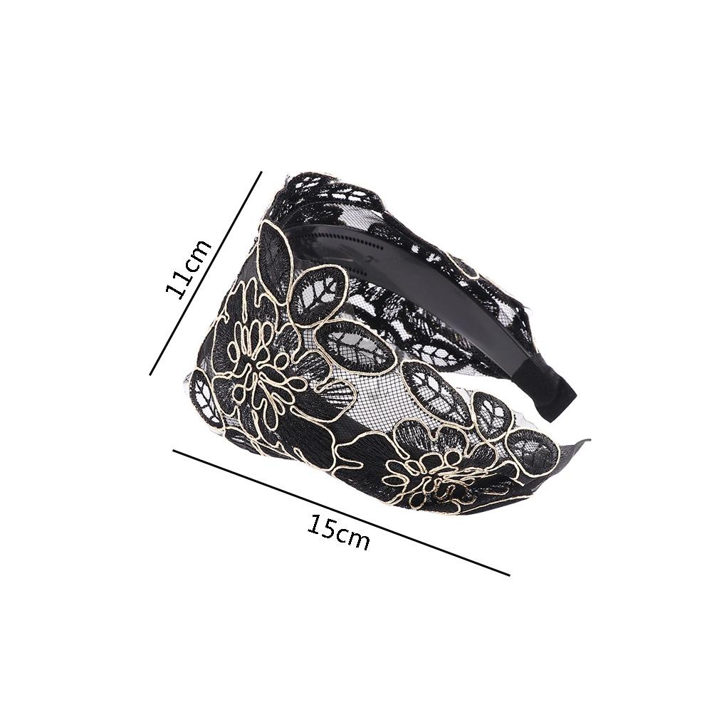 For Women Summer Broadside Non-slip Silk Flower Headband Hair Accessories Hair Bands Head Hoop