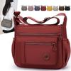 Crossbody Shoulder Bag Women Nylon Multi Compartment Daily Commuting