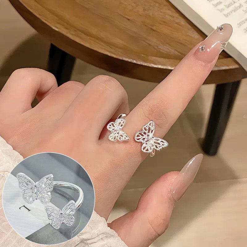 VENTFILLE 925 Sterling Rings for Women Fashion Geometric Handmade Irregular Line Ring Party Birthday Gift Dropshipping