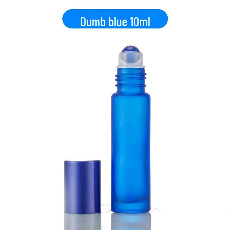 Matte Crystal White Glass Roll-on Essential Oil Bottle