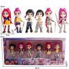 6pcs/set K-POP Demon Hunters Q Version Figure Rumis Miras Zoeys Tiger Toy Kids Doll For Kid Fans Ornament Gift