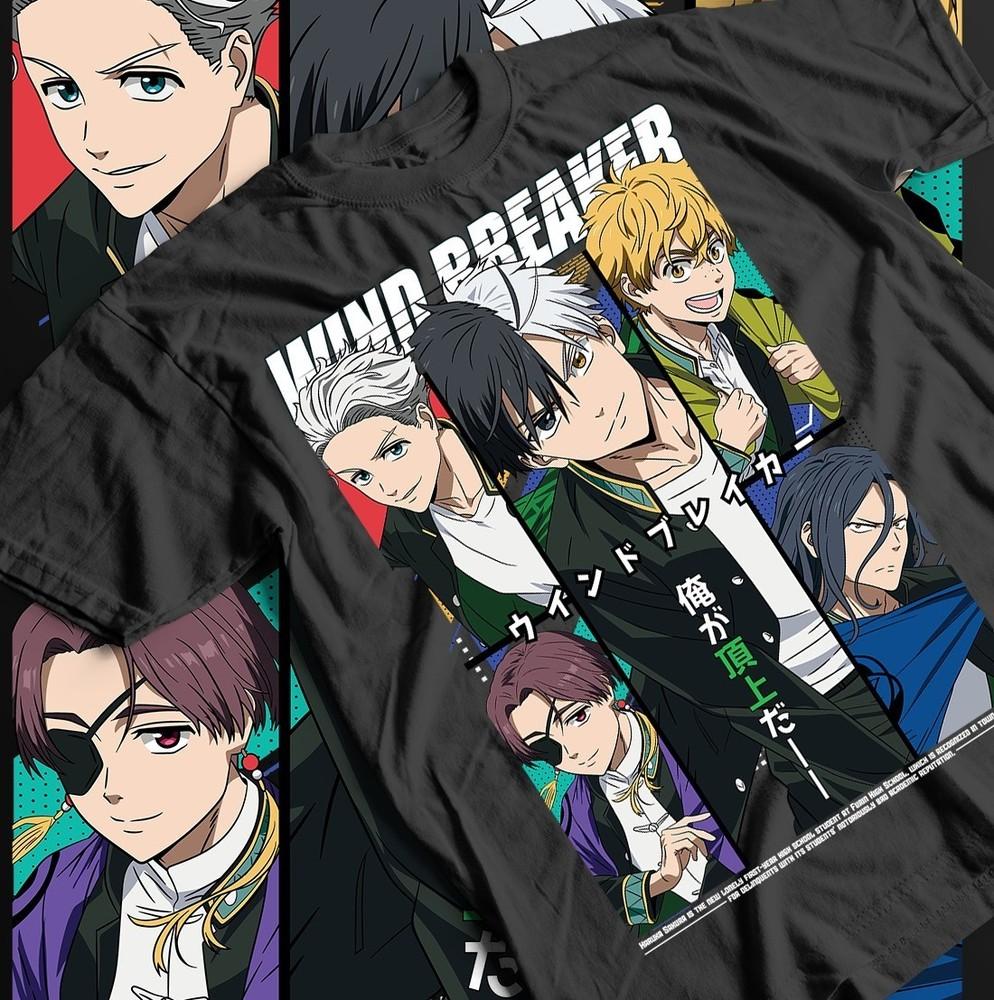 

Anime T-shirt Kyotao Sugishita Hajime Umemiya Hayato Suo Wind Breaker Haruka M