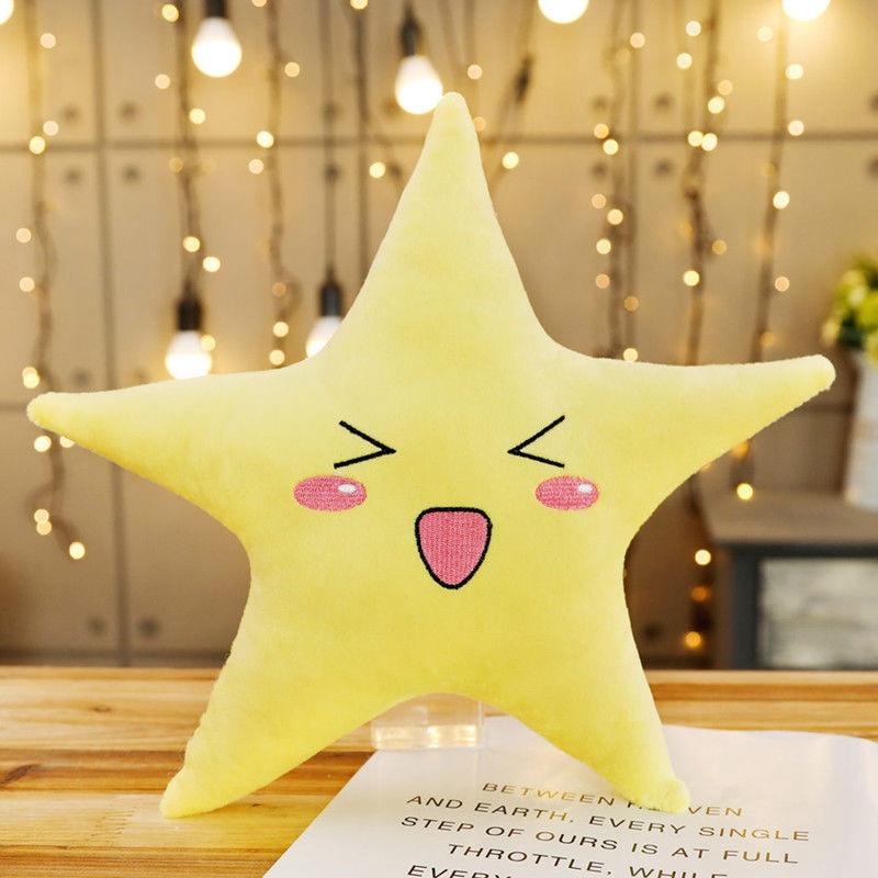 30cm Niedliches Mond Sterne Plüschkissen Puppe Niedliches Schlaf Weiches Kissen Puppe Gelbe Blaue Puppe Senden Kinder Geburtstag Weihnachten Geschenk 30cm