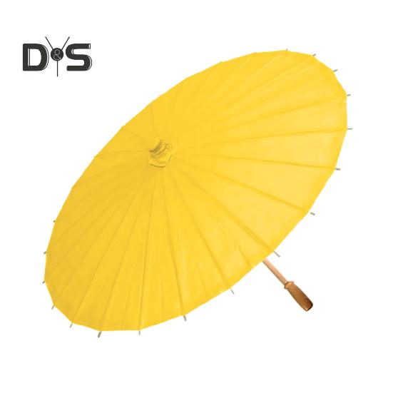 20/30/40/60/85CM Colorful Paper Umbrella Chinese Style DIY Crafts Decorative Oil-paper Painting Umbrella Bamboo Handle Oriental Parasol Party Favors