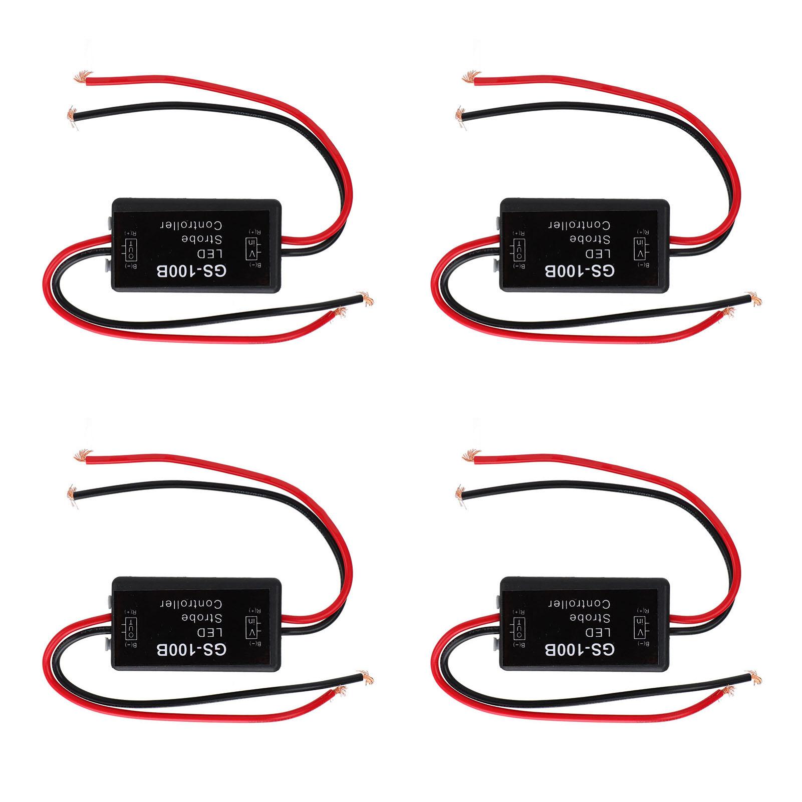 4 шт. Контроллер модуля вспышки света Контроллер стробоскопа стоп-сигнала для автомобилей, мотоциклов, электровелосипедов