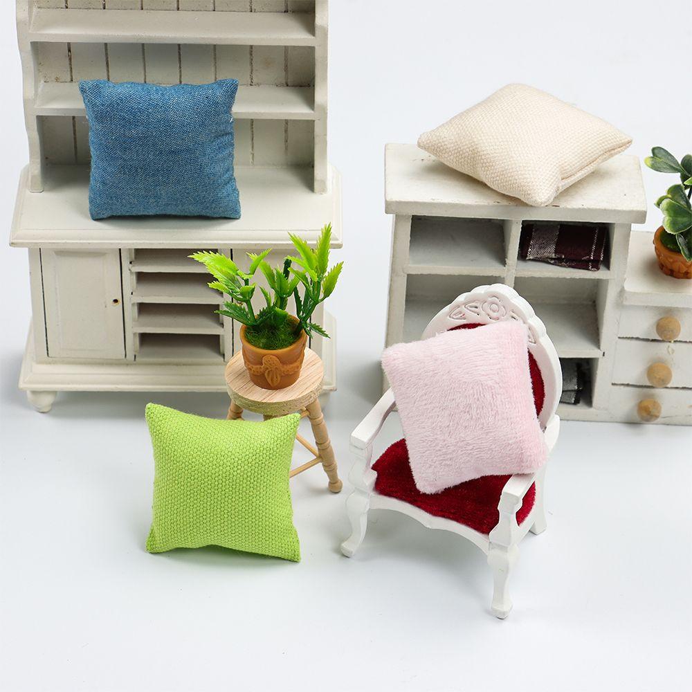 House Supplies Play House Doll Accessories Miniature Cushions Toys Furniture Mini Dollhouse Pillows