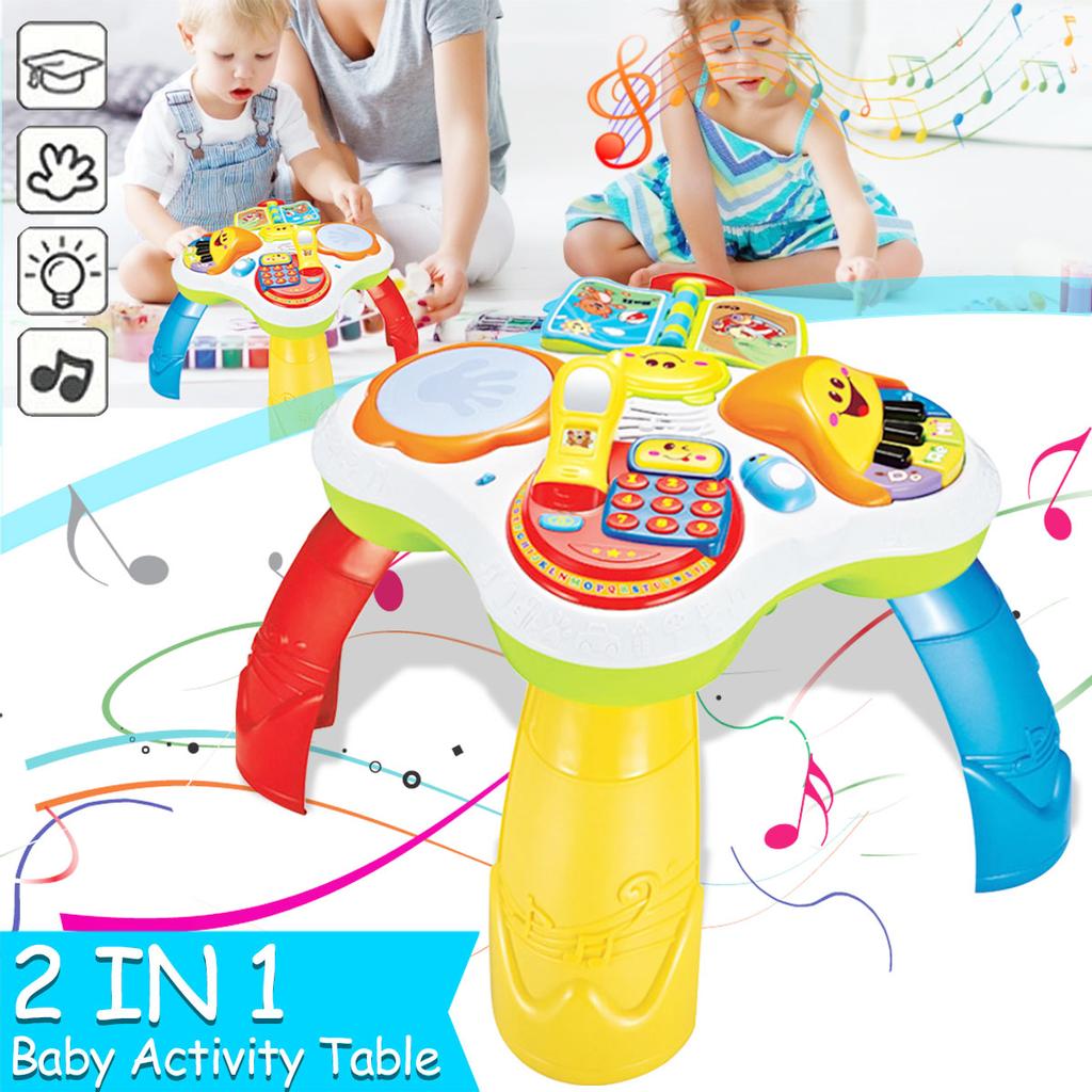 Buy Baby Toddler Activity Table Play Learning Educational Musical For ...