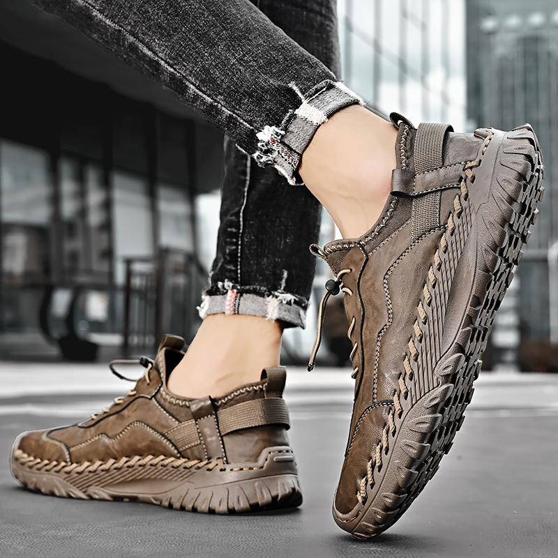 Popularne męskie buty Jesienna męska sukienka biznesowa Małe skórzane buty Modne brytyjskie buty na co dzień