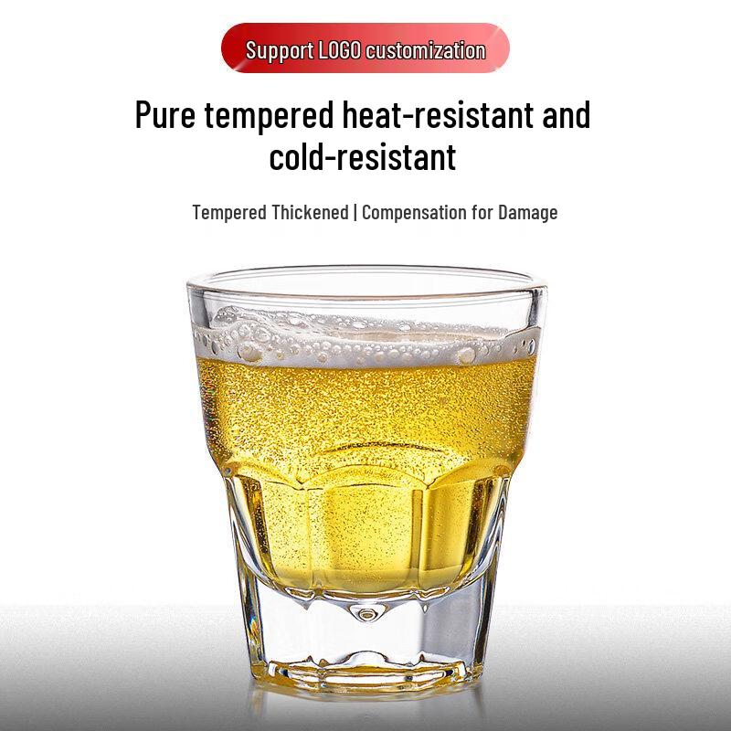 ZISIZ Tempered Glass Beer Mug Set