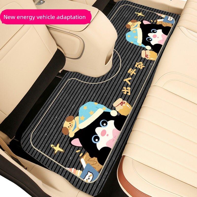 Cartoon Car Floor Mats, Decorative Mats, Non-Slip, Water-Absorbent, Festive Atmosphere Floor Mats, Can Be Cut, Simple New Year Car Mats