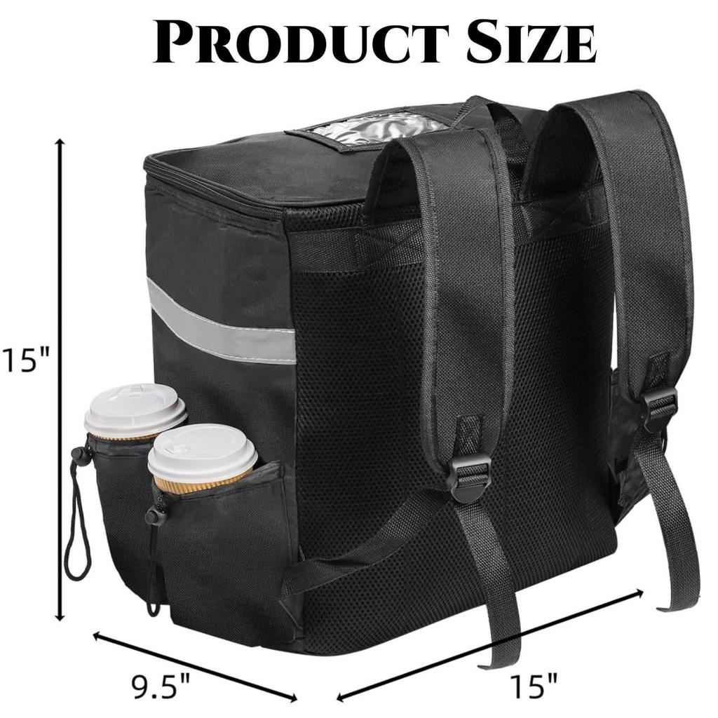 Stylish Insulated Backpack for Food and Pizza Delivery