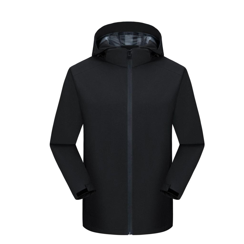 Personalized Windproof 3-in-1 Jacket: Solid Color, Custom Logo, Unisex Design, Thick Workwear