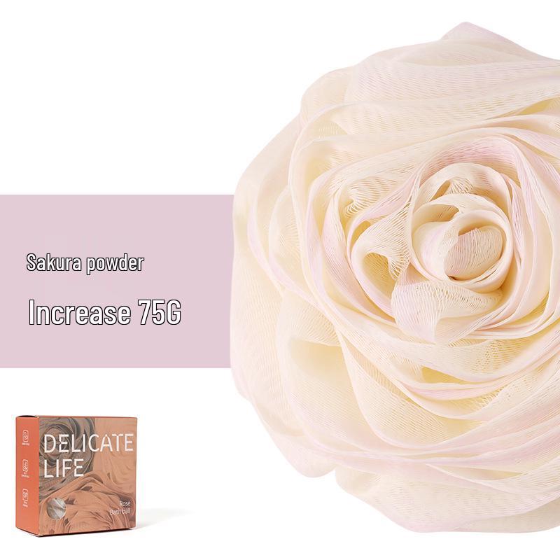 Luxurious Rose Bath Bomb for Women - Dense Foam, Non-Dispersing, with Large Bath Towel.