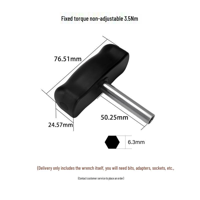 1/4" Fixed Torque T-Handle Screwdriver, Non-Adjustable, 0.2-14 Nm Options