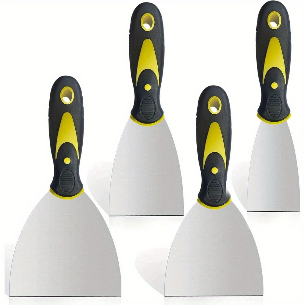 4Pcs Putty Knives Set Metal Scrapers Scrapers for Drywall Putty Decals Wallpaper Baking Patching and Painting