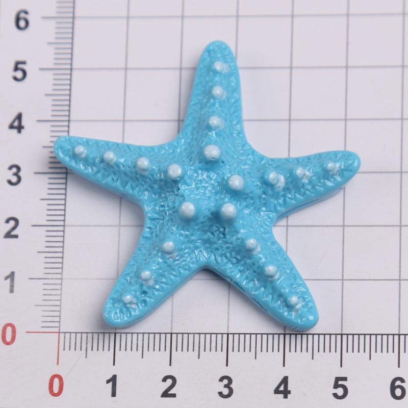 10Pcs Premium Resin Starfish Flatback Cabochons Realistic Sea Star Charms for DIY Candle Decor Coastal Style Jewelry Making Accessories