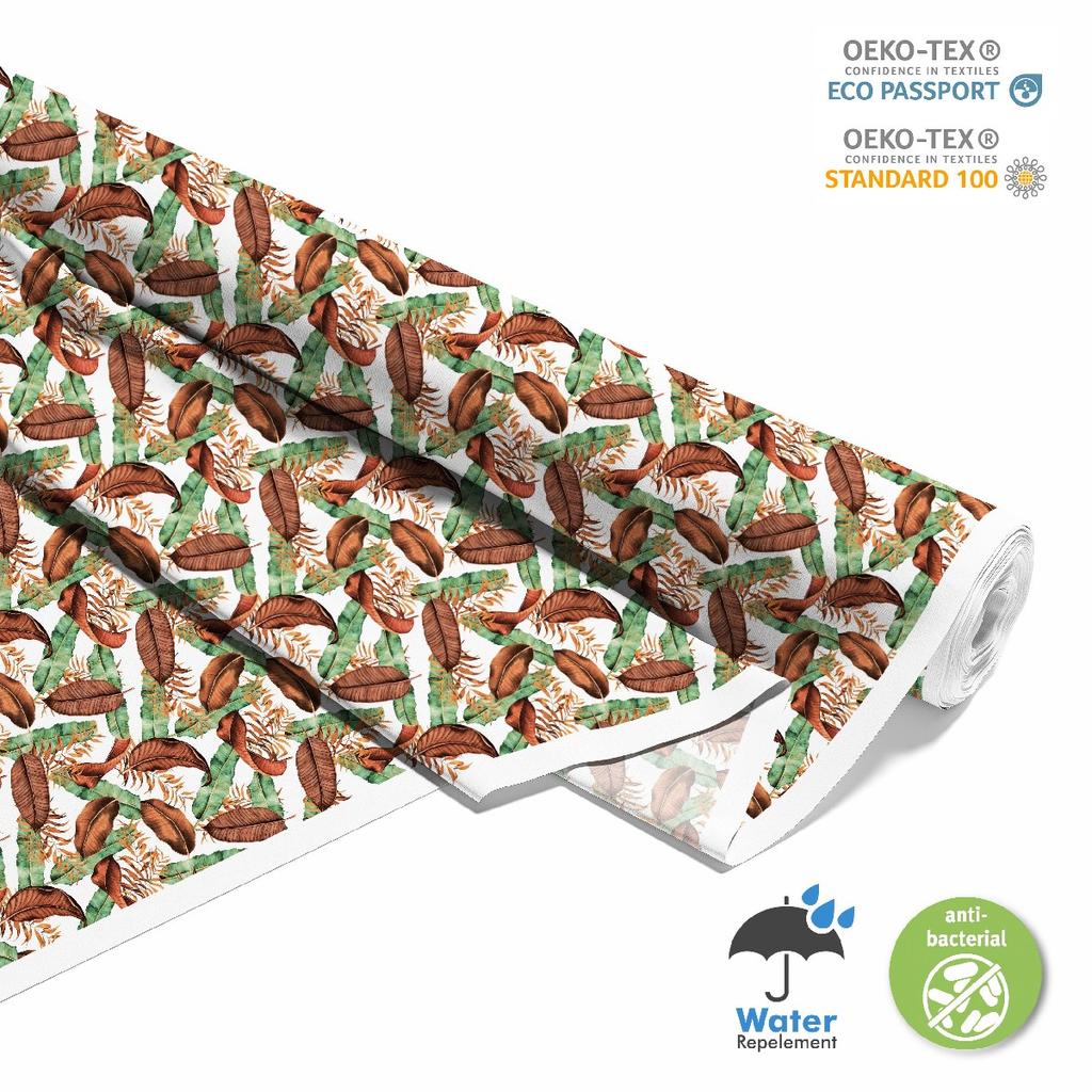 Outdoor Dekostoffe Oxford - Motiv Bananenblätter I Dx357