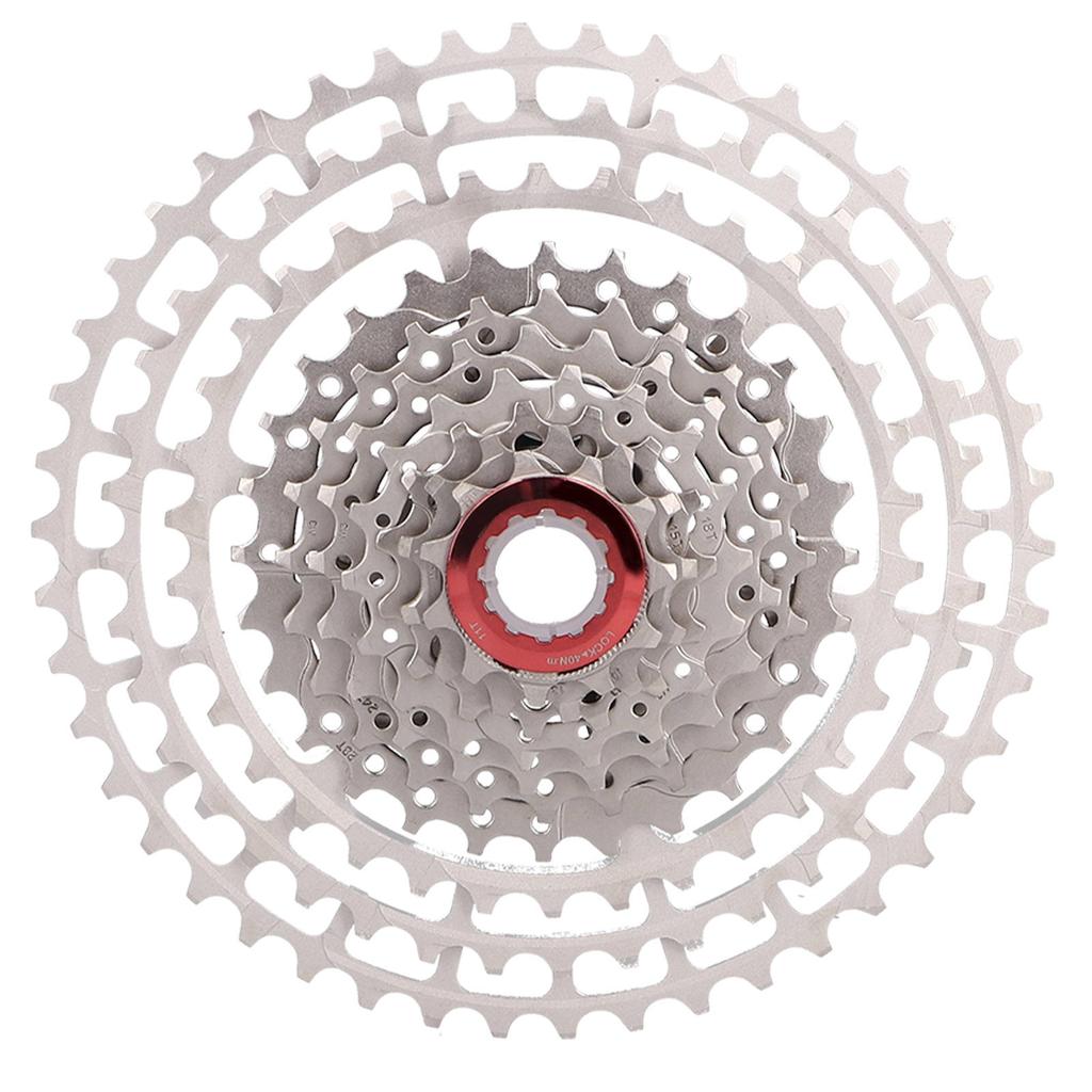 Mountain Bike Freewheel Bicycle Split Structure Hollow 46T Cassette Flywheel Silver10 Speed 46T