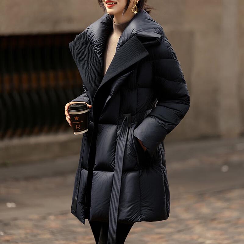 XUEXI Damen Wintermantel mit 90% Gänsedaunen