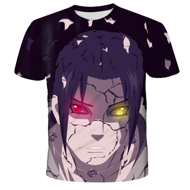 Anime Naruto Summer Men's T-shirt 3D Digital New Casual T-shirt