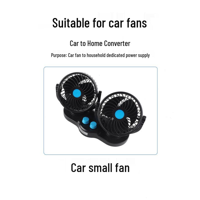 

Car & Home 220V to 12V Charger Converter with 24V Power Cord & Cigarette Lighter Adapter Truck - 24V only (for car fan)