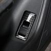 Car Styling Door Trunk Button Frame For BYD Han  Carbon Fiber Color Interior Accessories