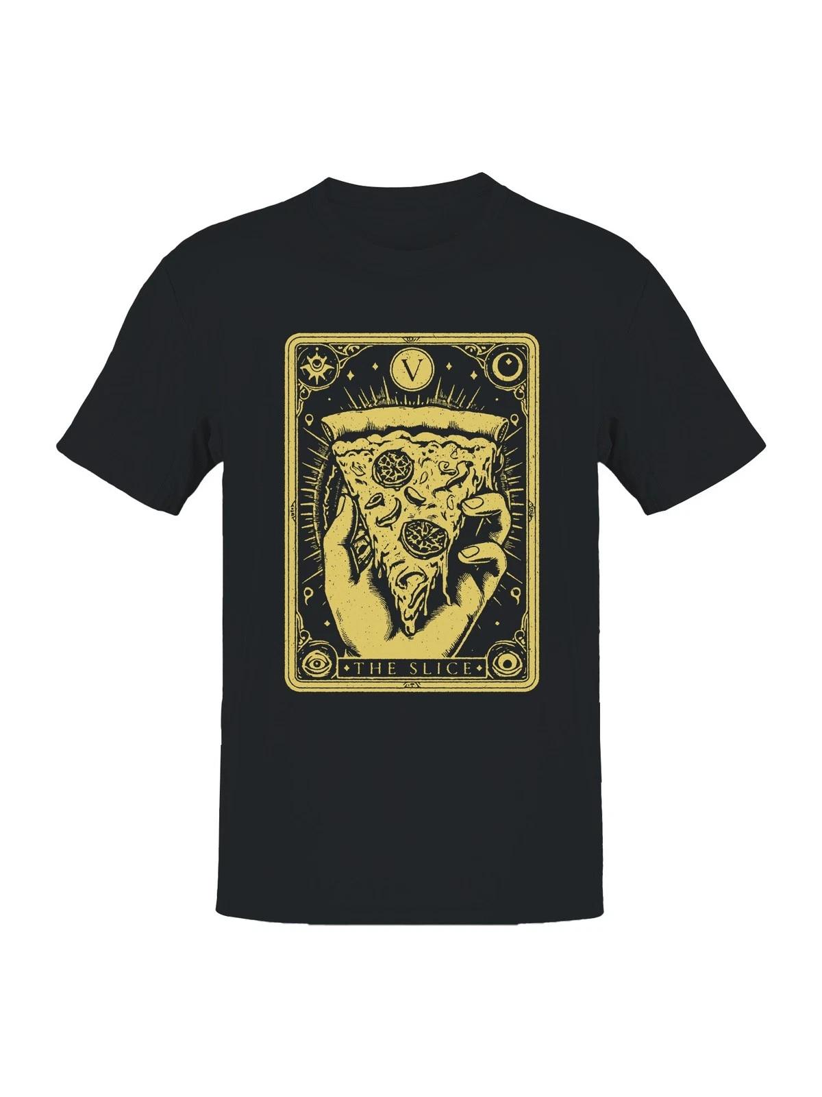Tarot Card Style Pizza Slice Men s T-shirt 3XL