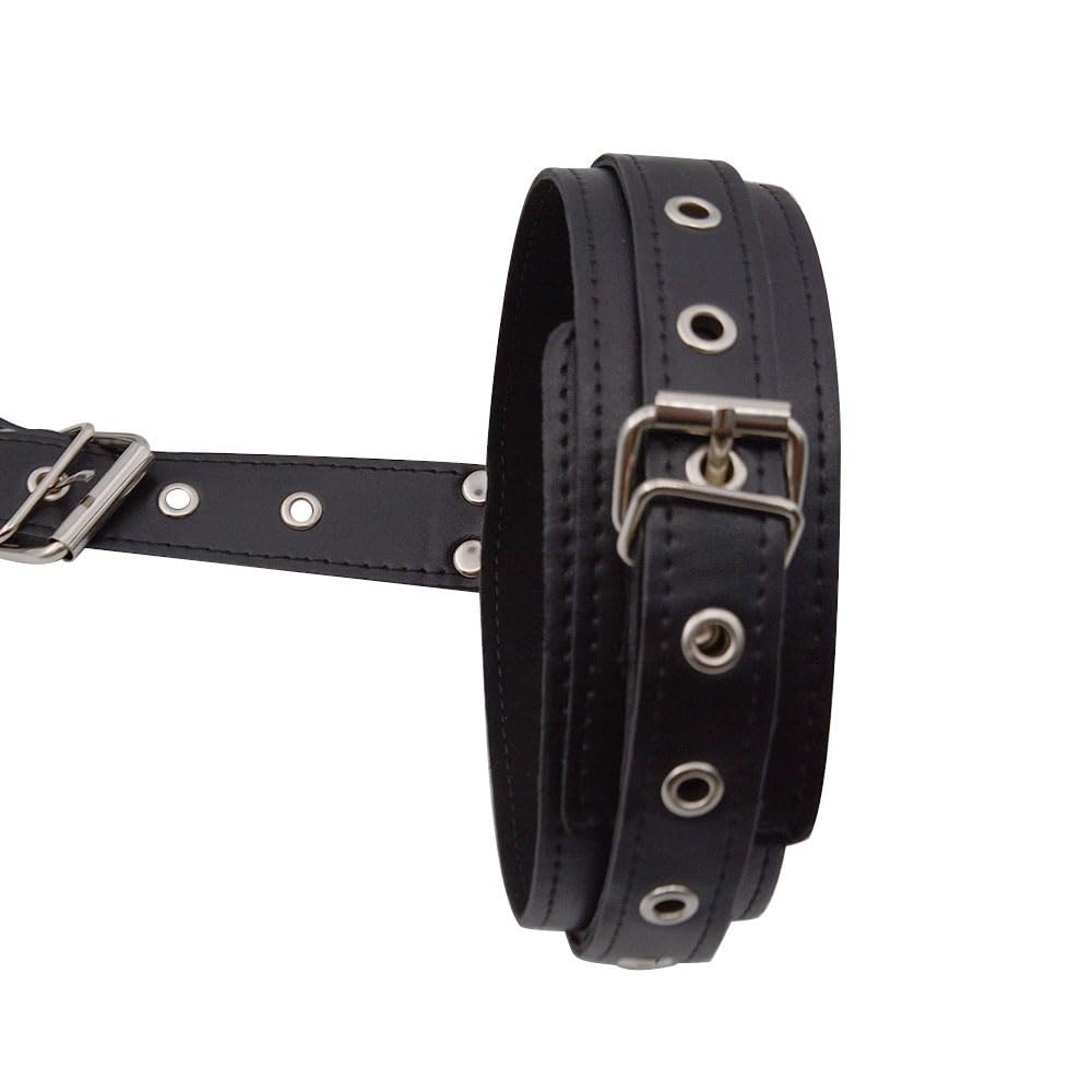 Adjustable Black SM Hand and Foot SM Doggy Shackles Back-to-Back Restraints, Restraints, Restraints, Belt, Style, Restraints, (Black)