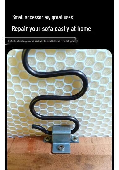 Zigzag Spring Repair Kit for Sofa Sagging - Includes Clips and Straps for Easy Fix