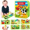 First Farm Book Vibrant Farm Themed Busy Board for Youngsters Includes Animals Tools Weather and More Perfect for Early Learning