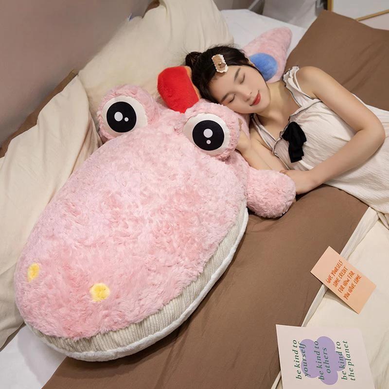 Long Cute Dinosaur Plush Toy Soft Cartoon Animal Crocodile Plush Doll Boyfriend Pillow Child Girl Birthday Gift