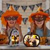 New Cute Halloween Pumpkin Lights Special Interesting Wooden Pumpkin Lantern Glowing Pumpkin Ghost Lights Party Ornaments