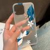 Soft TPU Matte Flower Phone Case for iPhone 13 Funda iPhone 11 14 15 Pro Max 14 Plus 12 Mini 13pro 13promax Transparent Covers