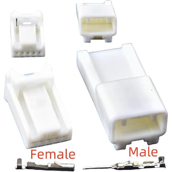 5 Pin 0.7mm Female Or Male Automotive Wiring Unsealed Replacement Connector Car Socket 6098-3810 90980-12365 90980-12366(Female male)