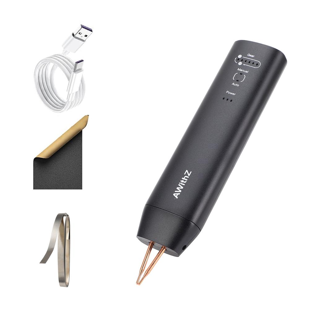 Spot Welder Handheld Battery Spot Welder with Automatic and Manual Modes 11   Gears   Spot Welding Machine for Welding Batteries