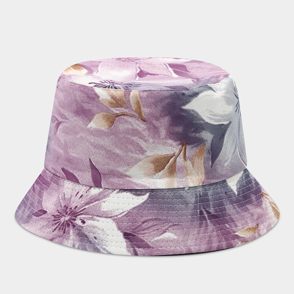 Women's Flower Pattern Bucket Hat Wide Brim Sunshade Foldable UV Protection Spring Summer Outdoor Fashion Accessory