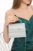 Women's Stylish and Useful Evening Dress Bag Black Color Suede Material Stone Accessory Magnetic Closure Shoulder Strap Available (Small Size)