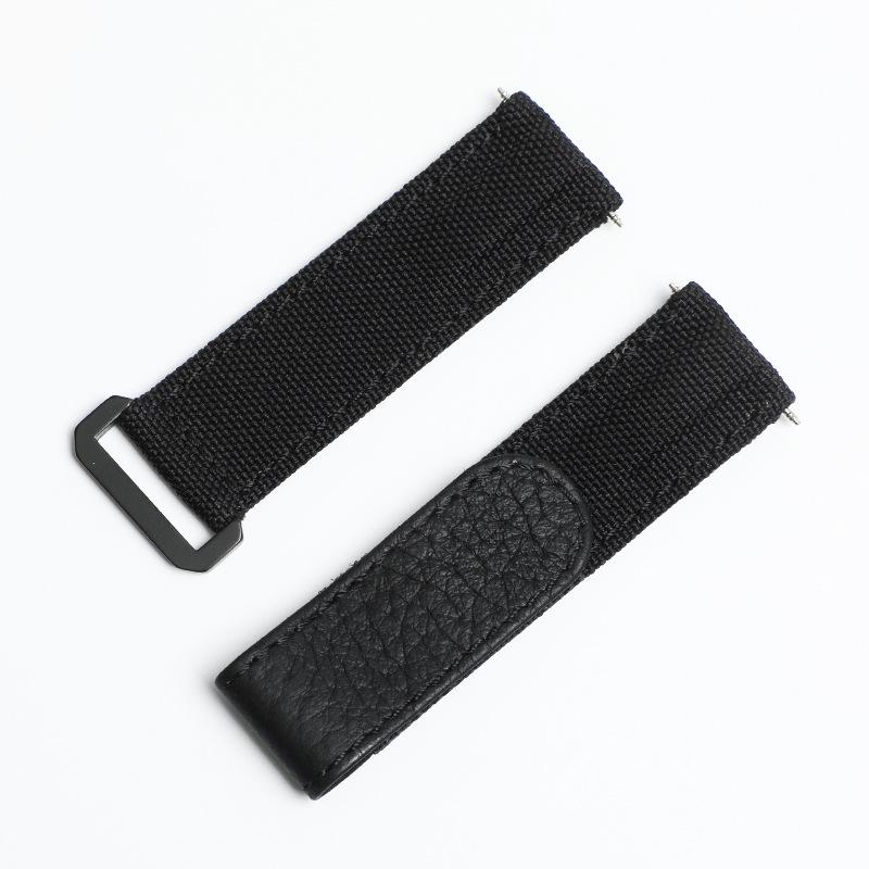 Rolex 20mm Nylon Canvas Leather Watch Band