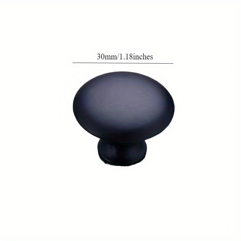 10pcs European Mushroom Porcelain Single Hole Handle Modern Simple Wardrobe Cabinet Round Stainless Steel Drawer Handle Hardware