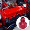 X AUTOHAUX Cooler Fitting Adapter Fitting Automotive Hose End Connector Aluminum Alloy AN8 Female To AN6 Male Red
