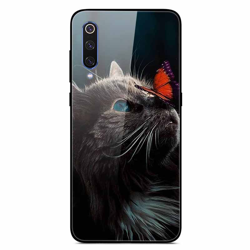 For Xiaomi Mi A3 Cases Luxury Tempered Glass Space Phone Covers for Xiaomi MI 9 Lite Case 9lite MiA3 Hard Back Shell Protective