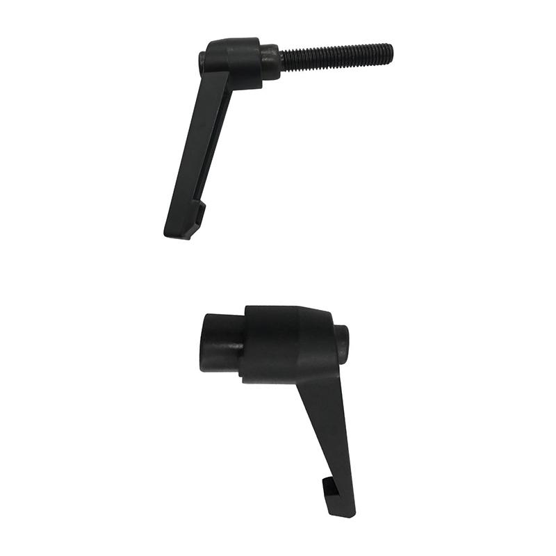 2Pcs M4 M5 M6 M8 Clamping Lever Machinery Adjustable 7-Shaped Handle Locking External Male Thread Knob