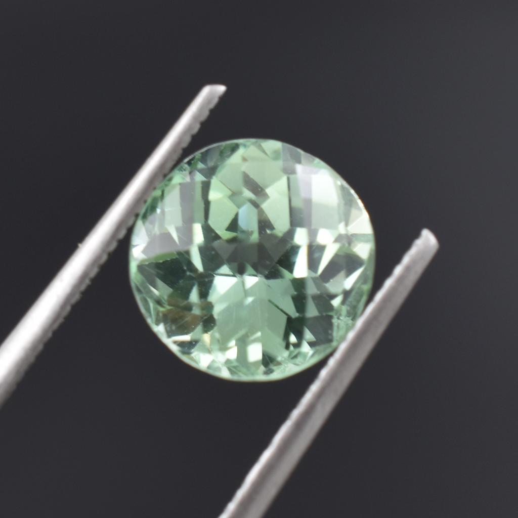 Stunning Natural Bluish Green Sapphire 4.10 Ct Round Certified Loose Gemstone