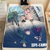 SPY×FAMILY Flannel Blanket Print Warm Comfortable Throw for Bedroom Living Room Sofa Travel Picnic Gift Blanket -xia48