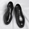 Mode Herren formelle Lederschuhe Klassischer minimalistischer Gentleman-Stil Täglich Büro Outdoor Freizeit Geschäft Herren Hochzeit Schwarze Schuhe