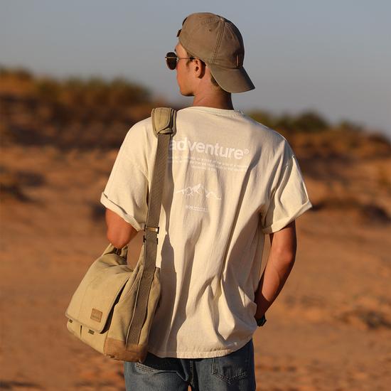 Flook Adventure Font Pigment Oversized Short Sleeve T-Shirt / 5 Colors