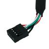 OULLX 4-Port 2-Port USB 2.0 Motherboard Rear Panel Expansion Bracket with IDC 9 Pin Cable Host Adapter for Computer Accessories